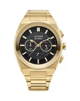 Eco-Drive Modern Axiom Chronograph, 43 мм Citizen, цвет Black