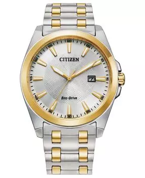 Eco-Drive Мужские двухцветные часы Corso с браслетом из нержавеющей стали, 41 мм Citizen