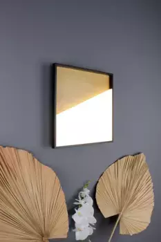 ECO-LIGHT Настенный светодиодный светильник "Vista", встроенный светодиод, размер. ок. 40 х 40 см гр. ок. 40х 40 см., цвет Holz + schwarzem Rand