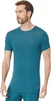 Eco Pure Modal Lounge с коротким рукавом и круглым вырезом Calvin Klein Underwear, цвет Atlantic Deep