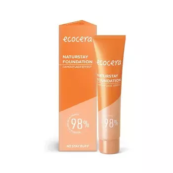 Ecocera, Naturstay Foundation Natural Foundation - камуфляжный эффект N2 Stay Buff, 30мл