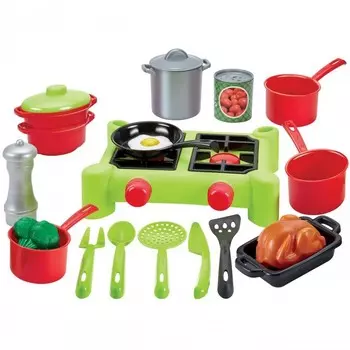 Ecoiffier, Smoby Ecoiffier, двухконфорочная плита, комплект