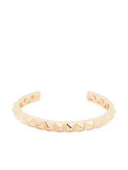 Eddie Borgo большой браслет Pyramid, золотой