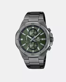 Edifice EFV-640DC-3AV Мужские часы с хронографом из серой стали Casio, серый