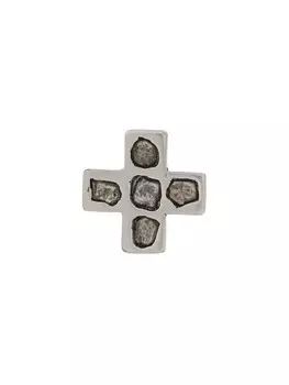 Единичная серьга Plus Mega Pave 12 мм Parts of Four, серебряный