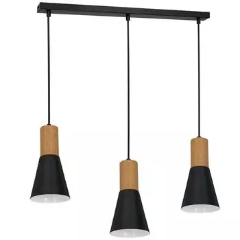 Edmond 1987 подвесной светильник из железного дерева Luminex, черный