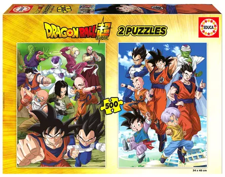 Educa, Пазл Dragon Ball Super, 2 х 500 шт.