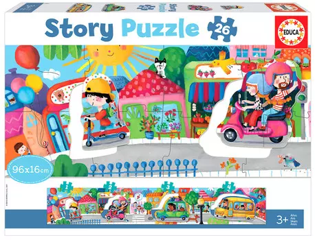 Educa, пазл, Городская техника (панорама), 26 шт.