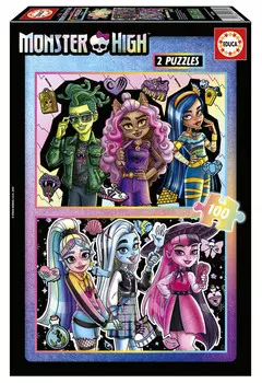 Educa, Пазл Monster High, 2 х 100 шт.