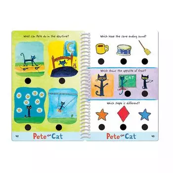 Educational Insights Hot Dots Jr. Кот Пит для дошкольного возраста, тетрадь и набор говорящих ручек, уровень 2 Educational Insights