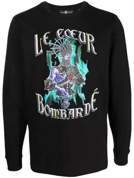 Edward Crutchley футболка с графичным принтом, черный