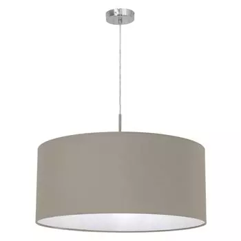 Eglo 31576 Pasteri Подвесной светильник Steel Matt Nickel Textile Taupe (серо-коричневый), серый