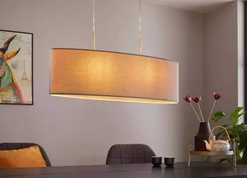 Eglo 31582 Pasteri подвесной светильник 75см текстильный серый