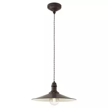 Eglo 49456 Stockbury винтажный подвесной светильник 36см античный коричневый