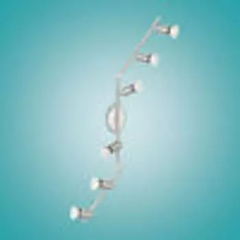 Eglo 6 LED Spot Buzz матовый никель 105 x 6,5 см GU10, серебро