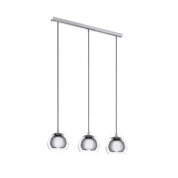 Eglo 94593 Rocamar подвесной светильник сталь хром стекло прозрачное, серебро