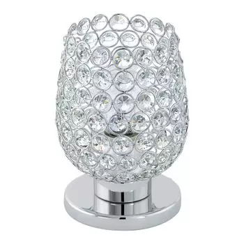 Eglo 94899 Bonares 1 Crystal Настольная лампа Хром Прозрачный, серебро
