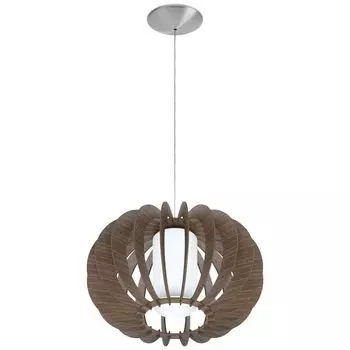 Eglo 95591 Stellato 3 подвесной светильник 40см матовый никель-коричневый белый