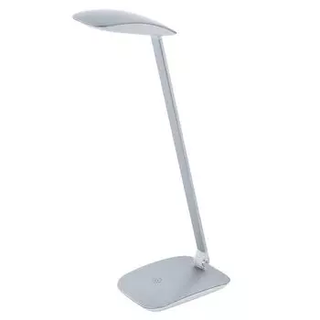 EGLO CAJERO Светодиодная настольная лампа с сенсорным экраном, USB, 1 лампочка, серебристый