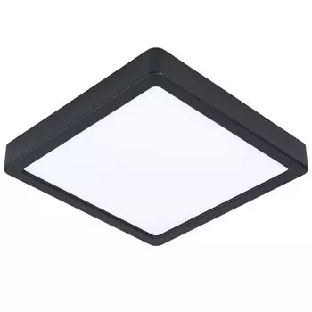 EGLO Connect.z Smart Home Светодиодный потолочный светильник для ванной комнаты Fueva-Z, 21 см, ZigBee, приложение и голосовое управление Alexa, цвет света (теплый белый-холодный белый), регулировка яркости, IP44, черный