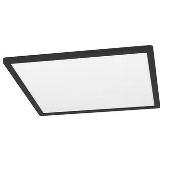EGLO Connect.z Smart Home Светодиодный потолочный светильник Rovito-Z, Д x Ш 42 см, ZigBee, приложение и голосовое управление, регулировка цвета света, подсветка RGB, черный