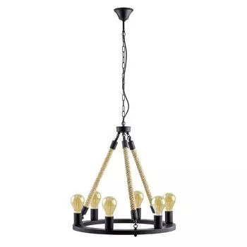 EGLO FINDLAY винтажный подвесной светильник 6xE27 черный 560мм