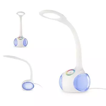 EGLO LED настольная лампа Arcones, настольная лампа с сенсорным экраном, нейтральный белый, ступенчатая регулировка яркости, цоколь, RGB, детская настольная лампа, прикроватная лампа