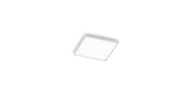 EGLO LED Panel Calemar, потолочный светильник, потолочный светильник из пластика и металла белого цвета, накладной светильник для офиса и кухни, нейтральный белый, 29x29 см