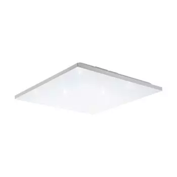 EGLO LED Panel Calemar-S, потолочный светильник, хрустальный эффект, потолочный светильник из пластика и металла белого цвета, для офиса и кухни, нейтральный белый, 44x44 см