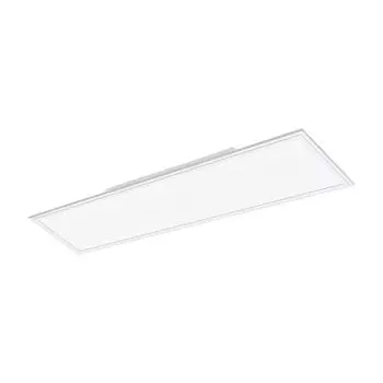 EGLO LED потолочный светильник Salobrena 1, потолочный светильник, светильник для гостиной, светильник для кухни из алюминия, пластика, офисный светильник белого цвета, светильник для прихожей потолочный, L 120 см, белый