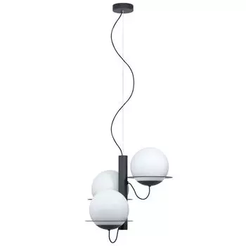 EGLO SABALETE Подвесной светильник черный, белый 3x E27 46,5x110см