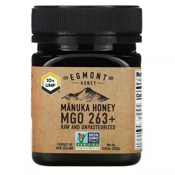 Egmont Honey Манука Мед сырой и непастеризованный MGO 263+ , 250 г