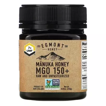 Egmont Honey Мед манука необработанный и непастеризованный MGO 150+, 250 г