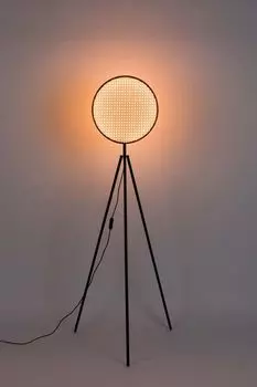 Его торшер светодиодный бежевый/черный Zuiver