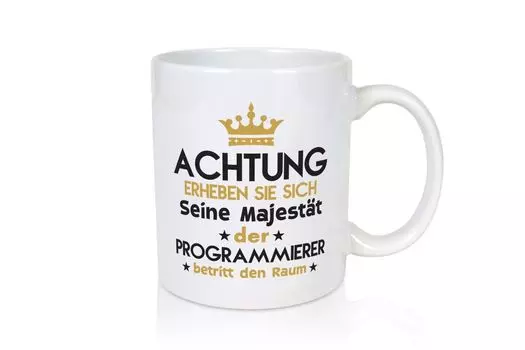 Его Величество Программист | Разработчик программного обеспечения - Белая кружка LieblingsPrint24