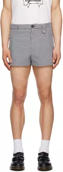 EGONlab Бело-темно-синие шорты Dorothy