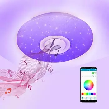 EINFEBEN 36 Вт светодиодный потолочный светильник потолочный светильник для гостиной лампа Bluetooth музыка, белый
