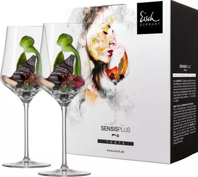 EISCH 2 бокала для красного вина 518/2 в подарочной упаковке SKY SENSISPLUS 25184020, красный