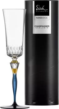 EISCH Бокал для шампанского 596/72 синий в подарочной тубе CHAMPAGNE EXCLUSIV 47759672