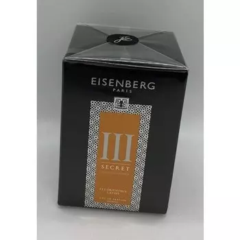 Eisenberg Les Orientaux Latins Secret III Patchouli Noble Pour Homme 30ml