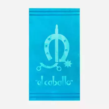 El Caballo Пляжное полотенце Teba The Horse, бирюзовый