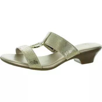 Elanna женские атласные туфли D'Orsay со стразами Nina, золотой