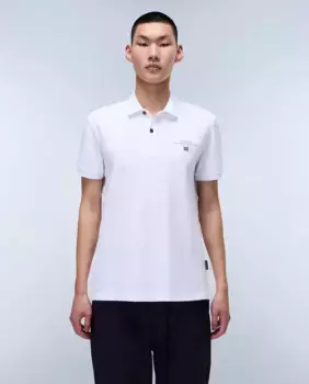 Elbas мужская рубашка-поло из пике с короткими рукавами Napapijri, белый