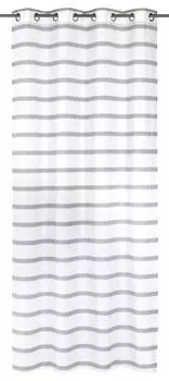 Elbersdrucke Шарф с люверсами Ida 07 серо-белый полупрозрачный 255х140см 200541, серый