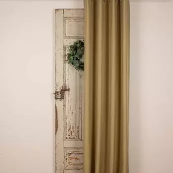 Elbersdrucke Шарф с люверсами Lino 03 оливково-зеленый непрозрачный 140x255см