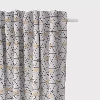 Elbersdrucke штора-бистро с туннельным проходом Spume 00 белая полупрозрачная 45x140 см короткая штора-панель для кухни, прихожей, гостиной, офиса, спальни Schner-Leben, мультиколор