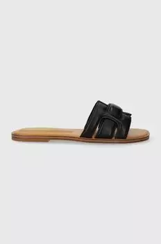 Еленаа кожаные тапочки Aldo, черный