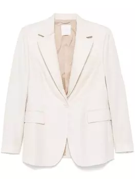 Eleventy блейзер с эффектом металлик, нейтральный цвет