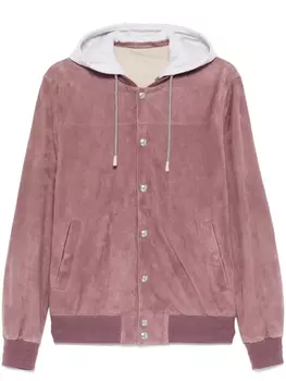 Eleventy бомбер с капюшоном, розовый