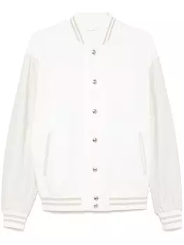Eleventy бомбер со вставками, белый